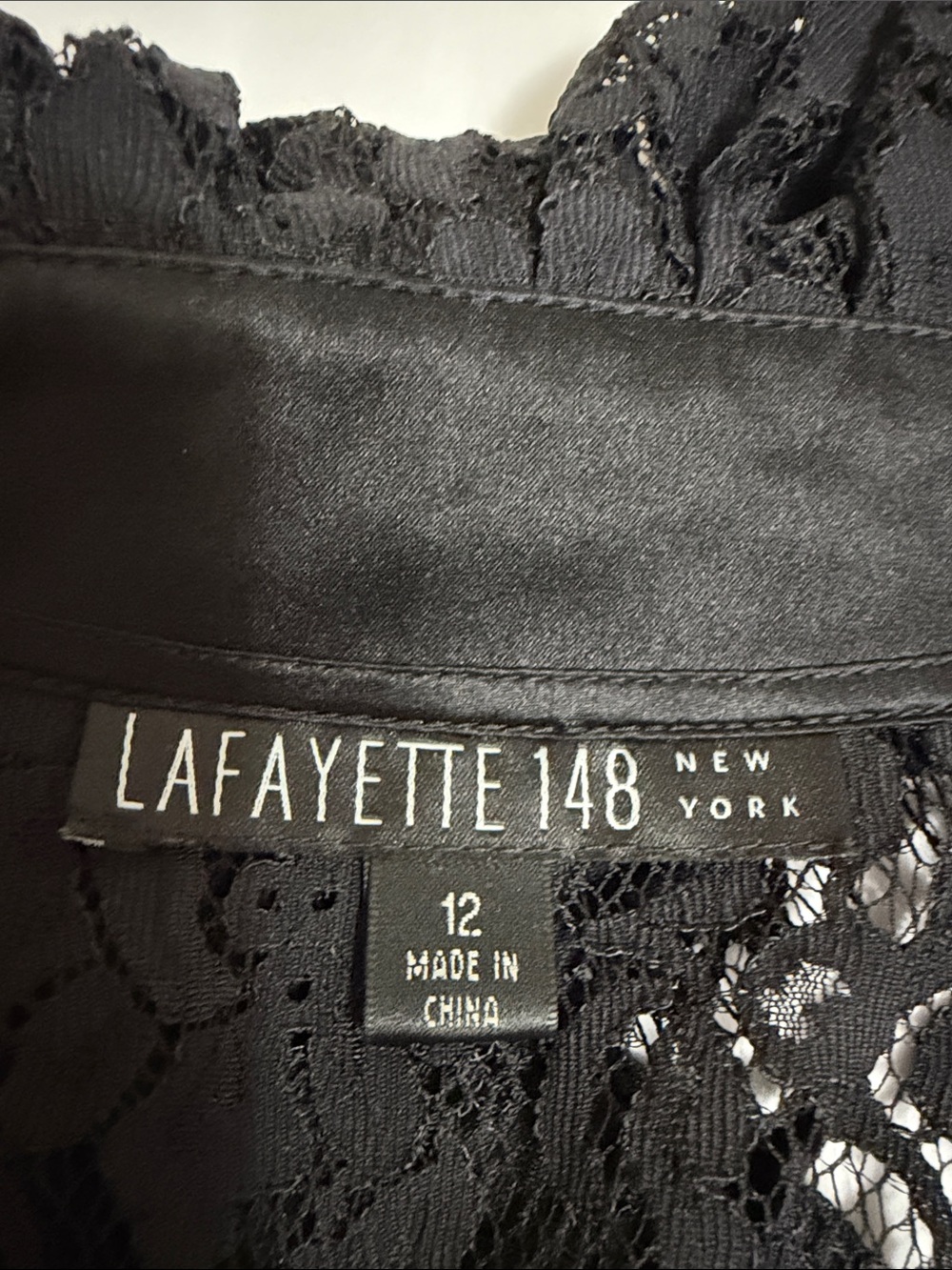 Lafayette 148 New York Black Lace Whimsical Jacket - Picture 6 of 10